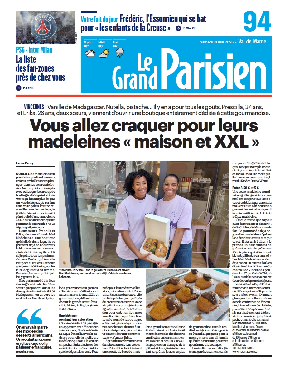 Mad Madeleine — Le Parisien